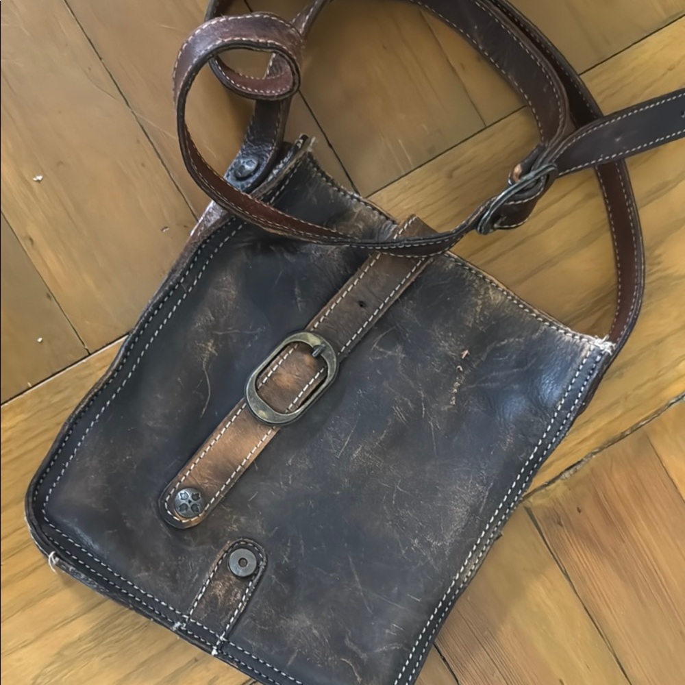 Vintage Leather Crossbody Bag